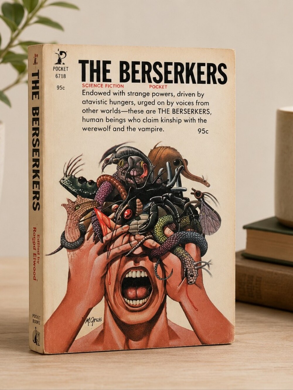 Vintage 1974 The Berserkers – Roger Elwood – Pocket Books Horror/Sci-Fi Antholog